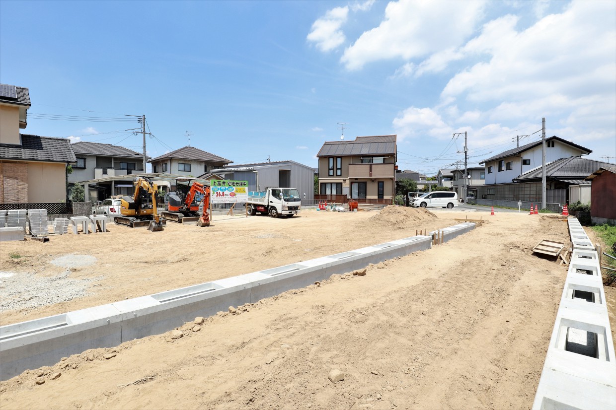 自社分譲地 上富井 (全3区画)  ①号地 ご成約頂きました。<br>沢山のお問合せを頂きまして誠に有難う御座いました。