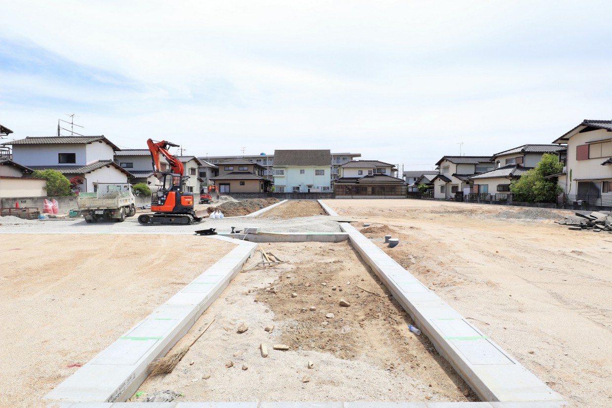 自社分譲地 西阿知町 (全8区画) 8号地 ご成約頂きました。<br>沢山のお問合せを頂きまして誠に有難う御座いました。